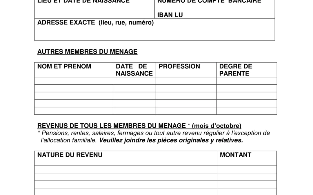 Allocation de vie chère – 2023