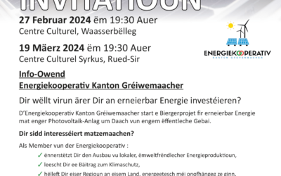 Energiekooperativ Kanton Grevenmacher – soirées d’information