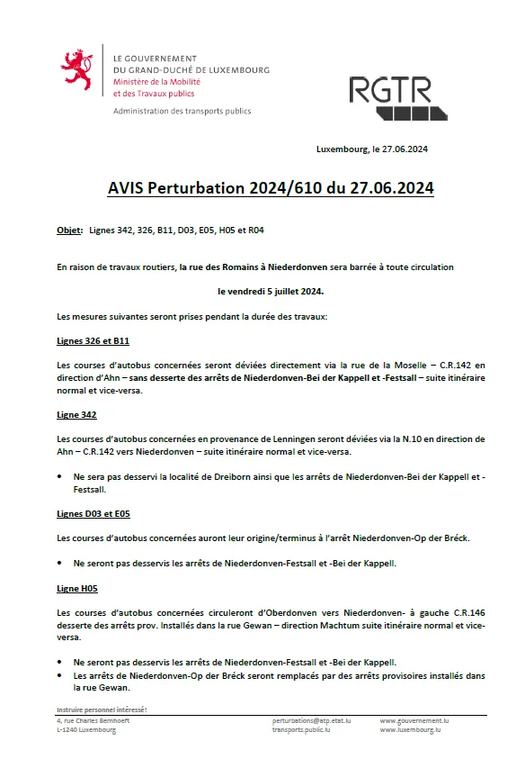 Avis P. 2024-610 05.07.24