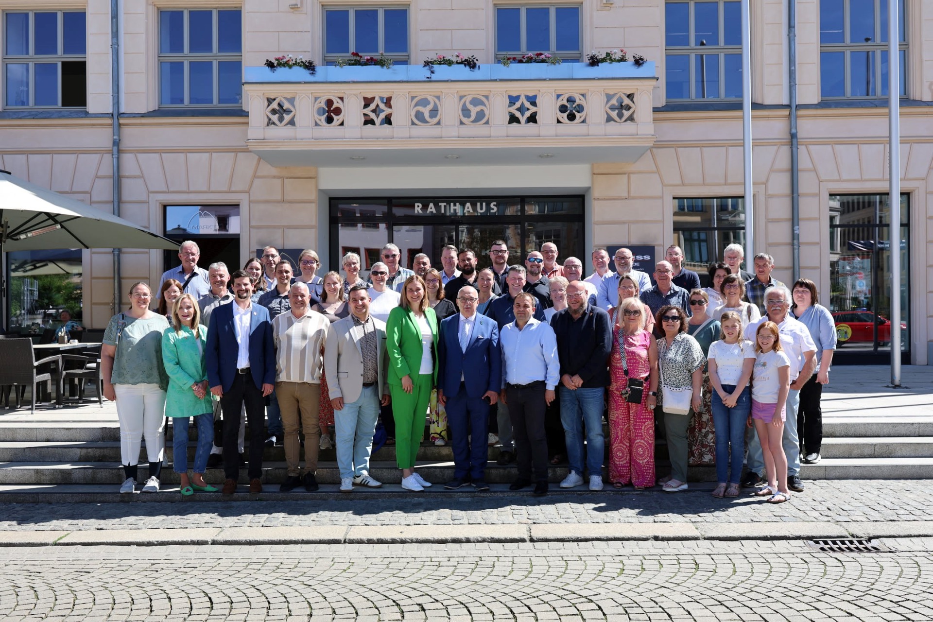 Gruppefoto Rathaus Zwickau